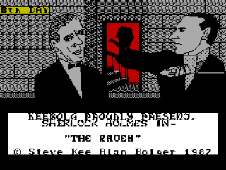 The Raven title screen for ZX Spectrum